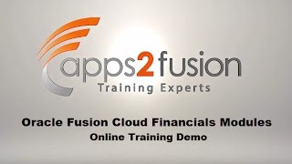 Oracle Fusion Cloud Financials Modules GL FA CM AR AP Online Training Demo [upl. by Ylebmik]