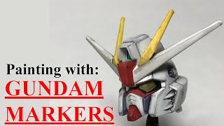 How to paint with Gundam Markers [upl. by Ykcul]