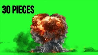 Explosion Green Screen Effects  Patlama Green Screen Efektleri [upl. by Suoivatco]