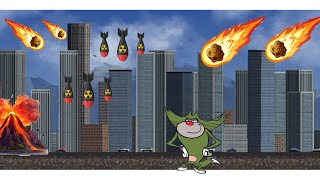 Oggy jack and bob destroy the city 🏙️ in City smash hacker level gameplay  Yahya Khan Gamer [upl. by Herman401]