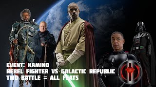 Event Kamino Rebel Fighter vs Galactic Republic Galactic Challenge  Two Battle  All Feats [upl. by Eniamrehc]