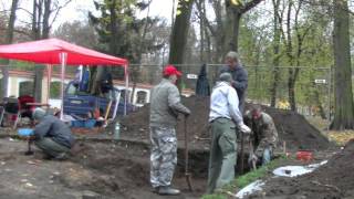 Białystok Park Branickich badania archeologiczne [upl. by Dorej]