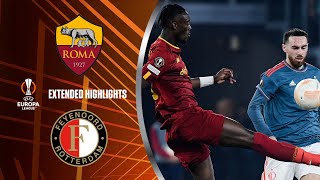 Roma vs Feyenoord Extended Highlights  UEL QuarterFinals  Leg 2  CBS Sports Golazo  Europe [upl. by Niraa793]