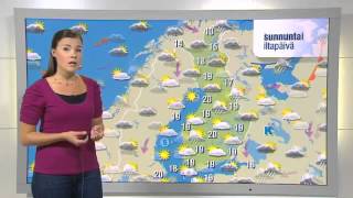 YLE Sää  Kerttu Kotakorpi 1082012 [upl. by Concepcion]