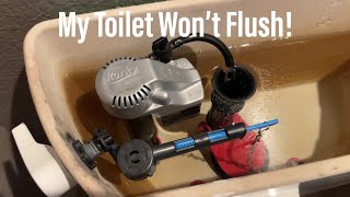 Toilet Won’t Flush Fix [upl. by Deryl646]