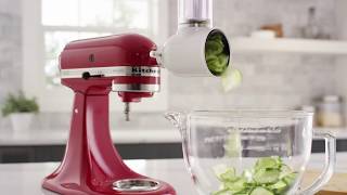 How To Use the Fresh Prep SlicerShredder Attachment  KitchenAid [upl. by Fowle24]