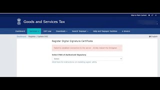 GSTFailed to establish connection to the server Kindly restart the emsigner  Solved [upl. by Arand88]