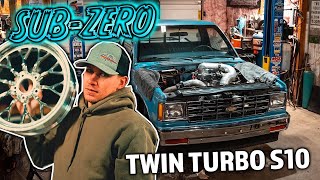 Building the CLEANEST Twin Turbo S10 Street Truck Project SUBZERO [upl. by Eeralav]