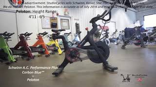 Schwinn AC Performance Plus VS Peloton Exercise Indoor Bike  Review amp Comparison [upl. by Alyhc]