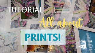 Photographing Art for Prints using smart phone Printer I used and How they look prints tutorial [upl. by Vigor]