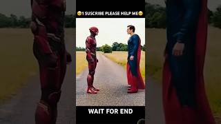 Superman vs flash race 💯wait for end shorts viralvideo shortsvideo viralvideo flash trending [upl. by Enileda]