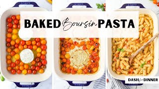 Baked Boursin Pasta Easy Dinner Recipe [upl. by Ekusoyr808]