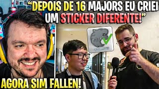 FALLEN CONTA QUE FINALMENTE CRIOU UM NOVO STICKER PARA O MAJOR🔥🔥🔥 [upl. by Hart]