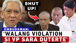 Ombudsman Pinagtanggol si VP Sara Duterte [upl. by Assilat]