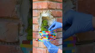 Brick wall restoration using Lego 🧱 [upl. by Maddeu181]