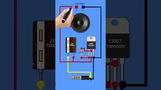 Simple Amplifier Circuit Using 13007 Transistor 📻 [upl. by Kyle257]