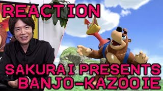 Sakurai Presents BanjoKazooie Reaction Nintendo Direct 09042019 [upl. by Novert]