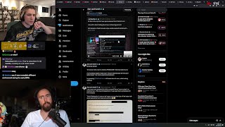 xQc Reacts to Asmongold Reacting to Clip that Got Destiny Banned [upl. by Lonnard11]