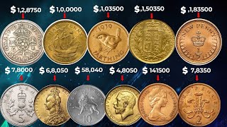 TOP 20 MOST EXPENSIVE UK ULTRA RARE COINS WORHT MILLION [upl. by Netsrak]