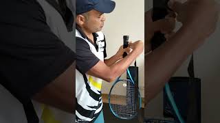 How to Apply Tennis Over grip on a Racket [upl. by Leahcimed]