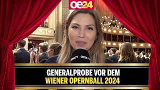 Generalprobe vor dem Wiener Opernball 2024 [upl. by Ellivnarg]