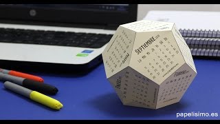 Calendario 3D para escritorio con plantillas [upl. by Omrellig]