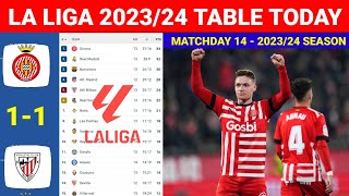 Spain La Liga Table Updated Today Girona vs Bilbao Gameweek 14 ¦ Laliga Table amp Standings 202324 [upl. by Olifoet]