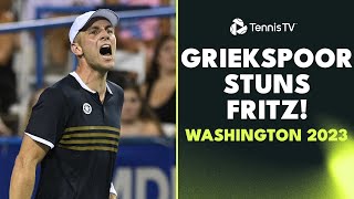 Tallon Griekspoor Shocks Taylor Fritz  Washington 2023 Highlights [upl. by Pinto]