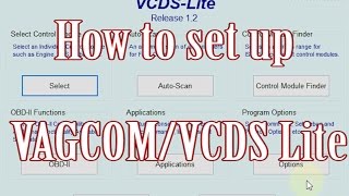 How to set up VAGCOM  VCDS Lite [upl. by Adaval448]