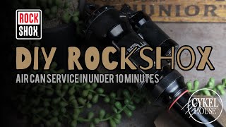 DIY  Rockshox Air Can Service in Under 10 Minutes [upl. by Sitnerp]