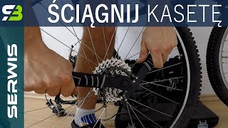 Ściąganie koła i kasety w rowerze Serwis roweru dla początkujących [upl. by Neerhtak]