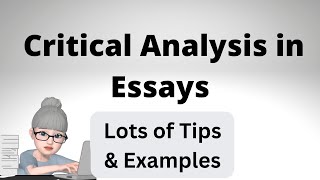 Critical Analysis in Nursing Essays with Examples [upl. by Dolora]