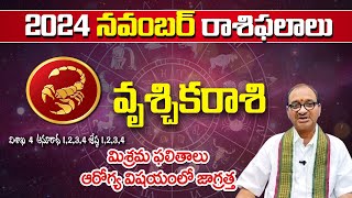 vruschikarasi noveber 2024 telugu  noveber 2024 vruschika rasi  Scorpio Horoscope Telugu [upl. by Mast632]