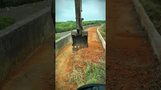 Irrigation ditch soil clearing process [upl. by Tower]