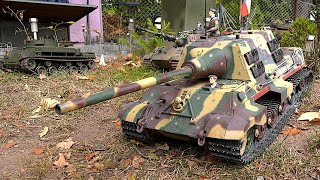 RC Tank Meeting Aue 2023 WW2 Tanks Tiger Bundeswehr Leopard 2A6 Abrams RC Trains RC Wehrmacht Panzer [upl. by Oys]