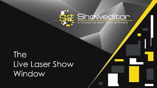 05 Live Laser Show Window  Showeditor Laser Show Software Tutorial Video [upl. by Anjali656]