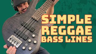 Play Simple Reggae Bass Lines [upl. by Nnylireg]