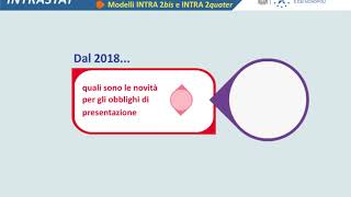 Intrastat  Novità 2018 [upl. by Llenrrad99]