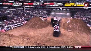 X Games 17 Nate Adams takes Gold in Moto X Freestyle Final [upl. by Suilmann144]