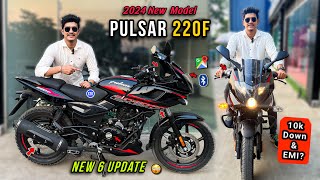 2024 😱 Bajaj Pulsar 220F Digital Meter Detailed Review  On Road Price New Features  New Pulsar220f [upl. by Schatz]