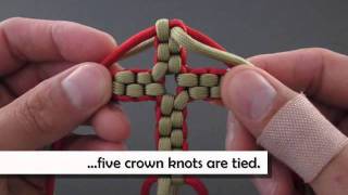 How to Make a Paracord Cross Necklace by TIAT [upl. by Gschu]