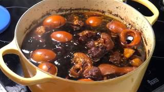 CNY recipes  pork hand vinegar stew 过年也来一锅猪脚醋吧 [upl. by Aennyl]