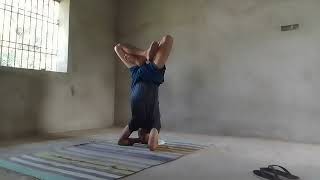 Sirsasana or Headstand  33  One Hour selfchallenge [upl. by Lubeck]