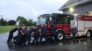 Wainfleet Engine 2 push in ceremony [upl. by Moorefield]