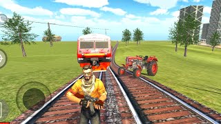 Tractor And Train Driving  Hilly Area  Indian Heavy Driver Game [upl. by Ldnek]