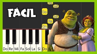 ALELUYA  Shrek  Hallelujah  PIANO FÁCIL con notas [upl. by Clover]