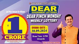 LOTTERY SAMBAD DEAR 8 PM 30092024 NAGALAND LOTTERY LIVE DEAR LOTTERY LIVE LOTTERY SAMBAD LIVE [upl. by Lidda]