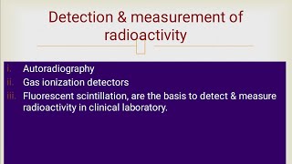 Measurements of Radioactivity  Autoradiography Giger Muller counter  Part 2 [upl. by Edrick]