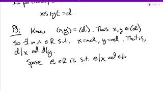 Section 34 Principal Ideal Domains PIDs have GCDs [upl. by Harvard]