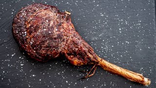 STEAK  Tomahawk Ribeye Steak amp Blue Cheese Dinner recipe [upl. by Chuah]